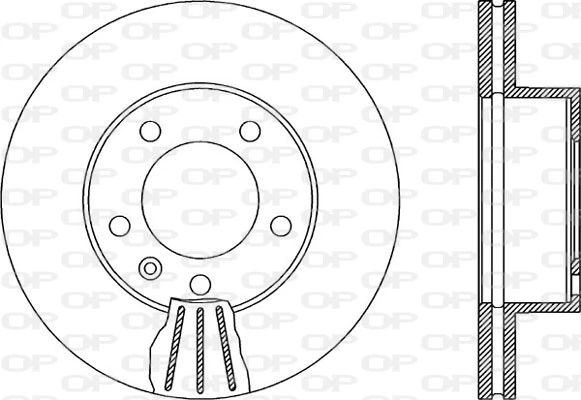 Disco de freno delantero para Renault Master II (CD, HD, U0D)