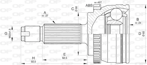 Comprar Junta homocinética exterior delantera Hyundai Elantra V MD a bajo precio
