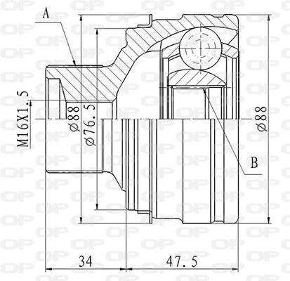 CVJ584310 Open Parts