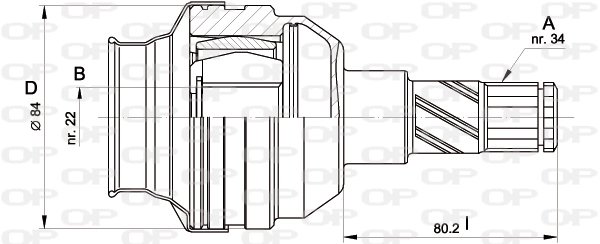 CVJ542720 Open Parts