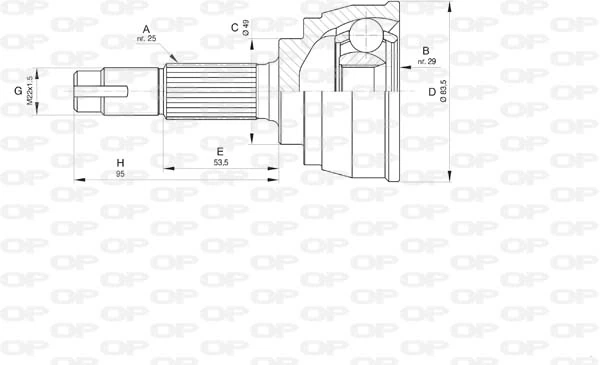 CVJ581510 Open Parts