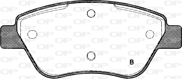 BPA085801 Open Parts Pastillas delanteras