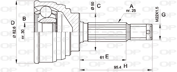 CVJ519110 Open Parts