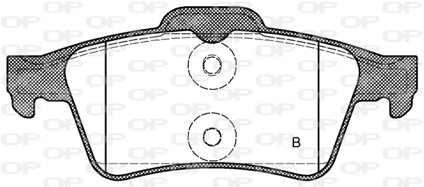BPA084220 Open Parts Pastillas freno traseras