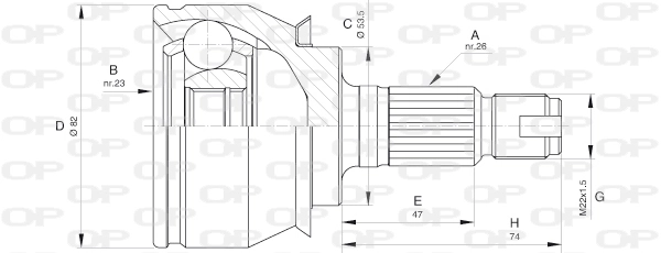 CVJ561010 Open Parts