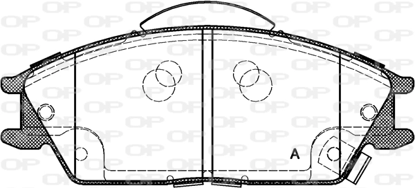 Juego de pastillas de freno Hyundai Accent (X-3)