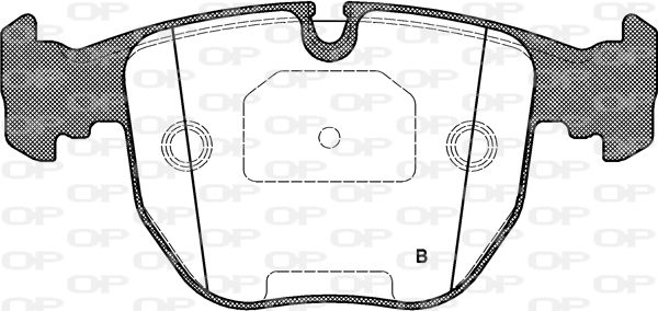 BPA059600 Open Parts Pastillas delanteras
