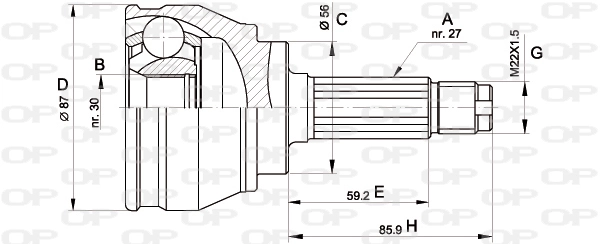 CVJ508310 Open Parts