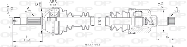 DRS614300 Open Parts