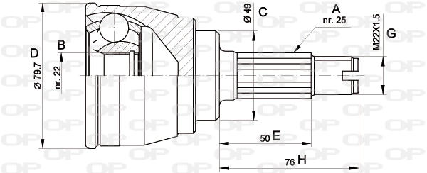 CVJ514810 Open Parts