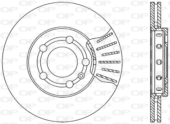 Freno de disco delantero Skoda Fabia 2 5J2, 542, 572, 582