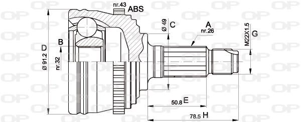 Comprar 21278 Sercore Junta homocinetica