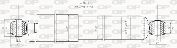 Amortiguador trasero para Alfa Romeo 146 930
