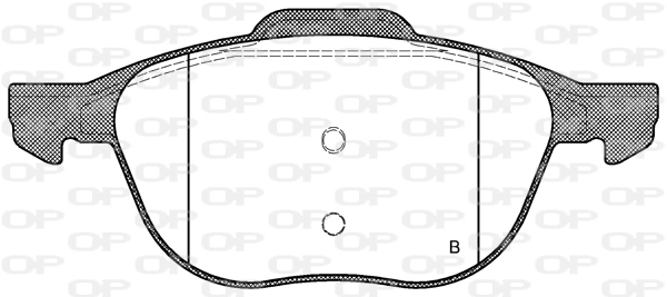BPA108200 Open Parts Pastillas delanteras