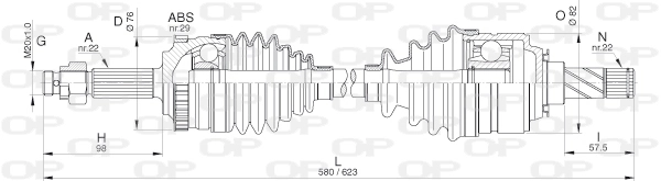 DRS630800 Open Parts