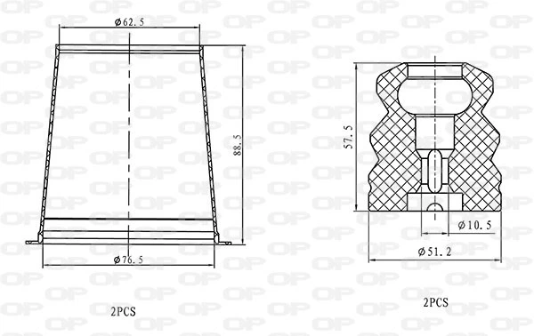 Almohadilla de tope suspensión & guardapolvos amortiguador Mini Cooper  desde 16,13 €