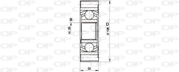 CVJ541220 Open Parts