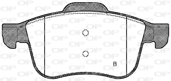 BPA118302 Open Parts Pastillas delanteras