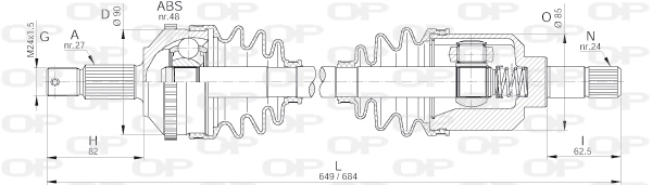 DRS624300 Open Parts
