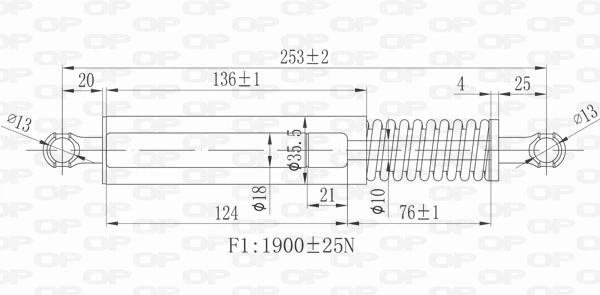 Amortiguador de maletero VAG 95551255007 precio, desde 32,40 EUR