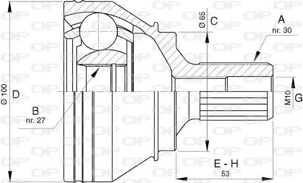 CVJ576110 Open Parts