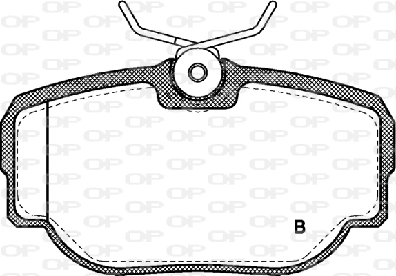 BPA057700 Open Parts Pastillas freno traseras