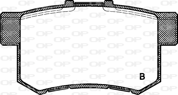 BPA032512 Open Parts Pastillas freno traseras