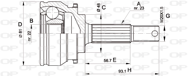 CVJ519410 Open Parts