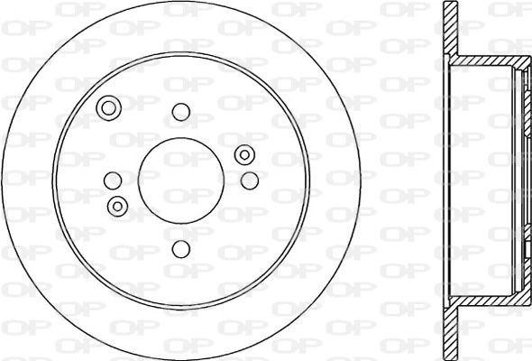 Disco de freno trasero para KIA Rio