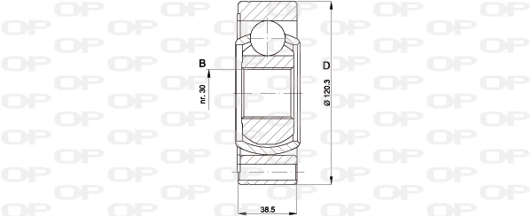 CVJ542820 Open Parts