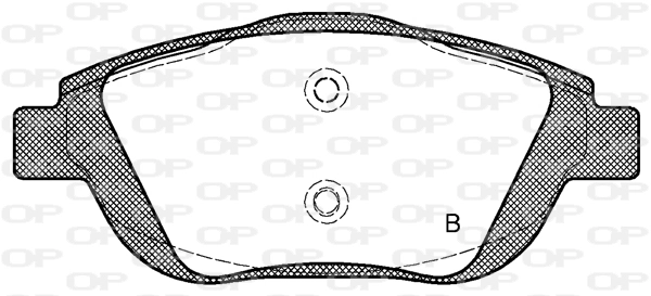 BPA139200 Open Parts Pastillas delanteras