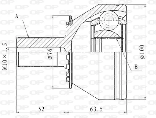 CVJ584010 Open Parts