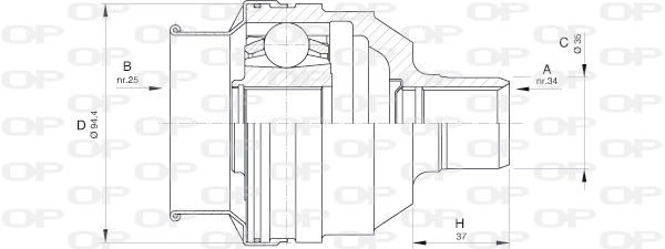 CVJ559120 Open Parts