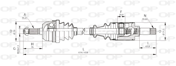DRS608400 Open Parts