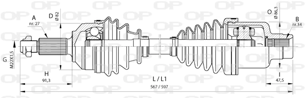 DRS637500 Open Parts