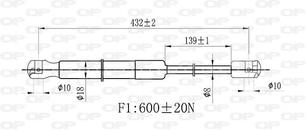 Muelle neumatico maletero para Renault Megane III (BZ0, BZ1, B3)
