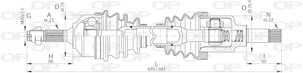 DRS615500 Open Parts
