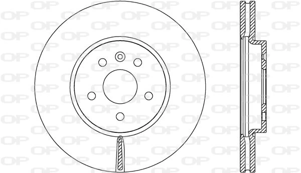 Disco de freno para Opel Mokka J13