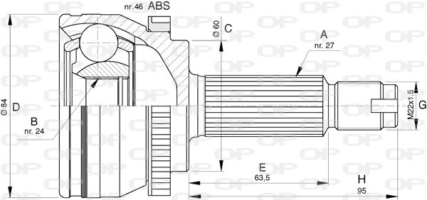 CVJ577710 Open Parts
