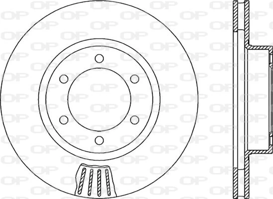 Disco de freno delantero para Toyota Land Cruiser (J12)