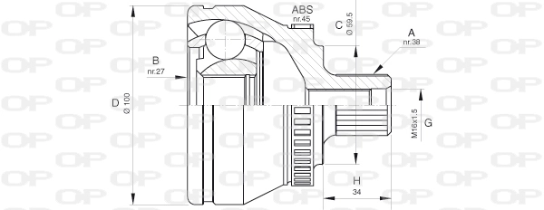CVJ562110 Open Parts