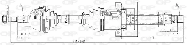 DRS643100 Open Parts