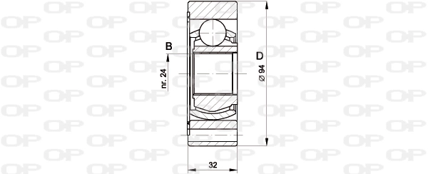 CVJ541620 Open Parts