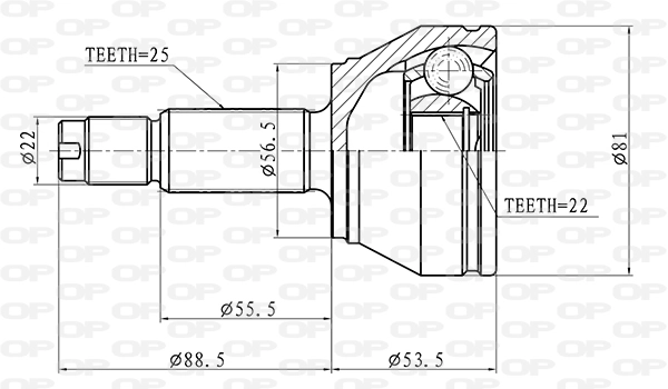 Comprar Junta homocinética exterior delantera Fiesta III GFJ