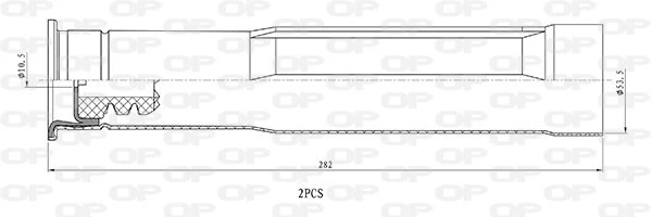 Tope de amortiguador trasero y guardapolvo para Toyota Yaris P13
