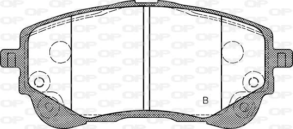 BPA185802 Open Parts Pastillas delanteras