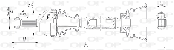 DRS601600 Open Parts