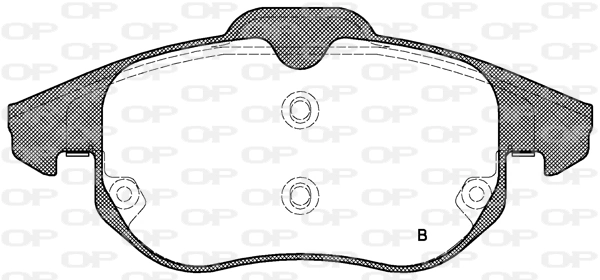 BPA088800 Open Parts Pastillas delanteras