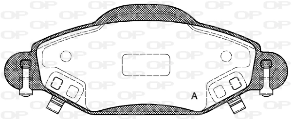 Pastillas de freno traseras PF0410 Magneti Marelli