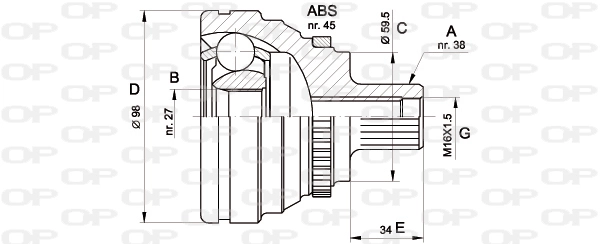 CVJ517410 Open Parts